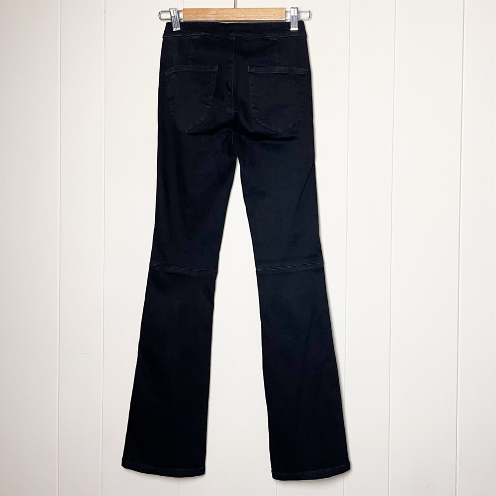 Free People We the Free Split Flare Jeans 24 00 black high rise front slit - Picture 4 of 12